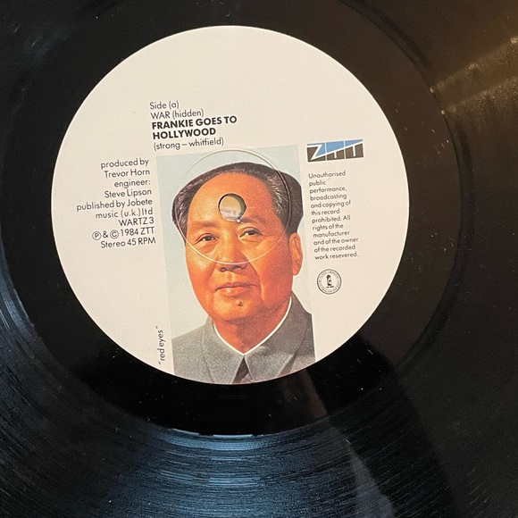 Vintage UK Vinyl Frankie Goes To Hollywood “Two Tribes/War” EP Single 1984 - Picture 2 of 3